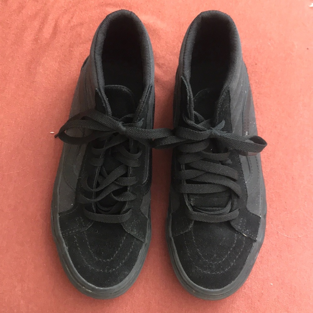 All black Vans NON SLIP high top